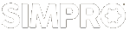 SimPro Mini Logo White Transparent
